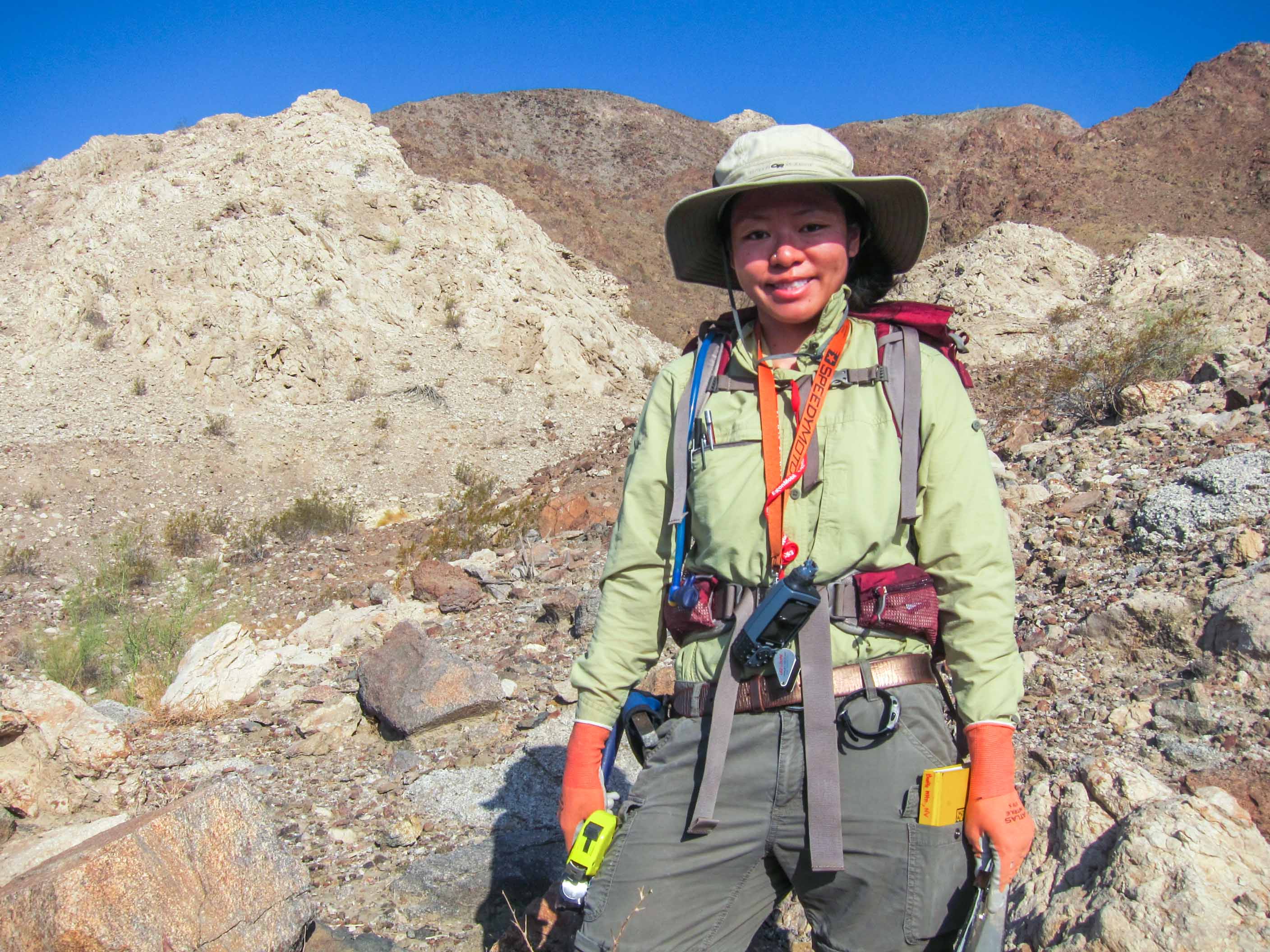 Diane Cheung-Harris in hiking gear